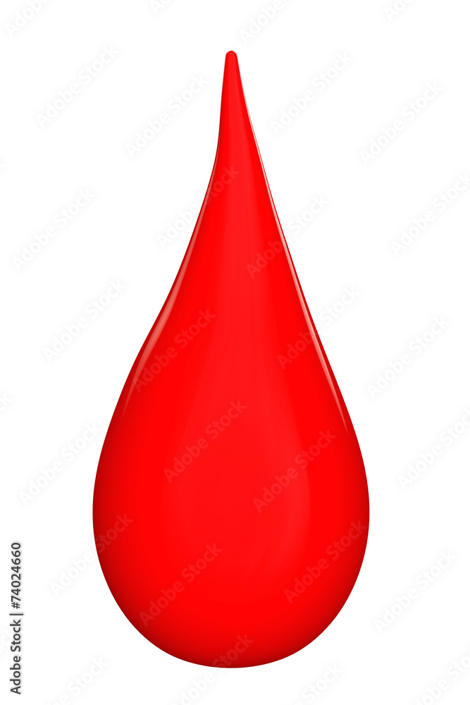 3d drop of blood 3d drop of blood