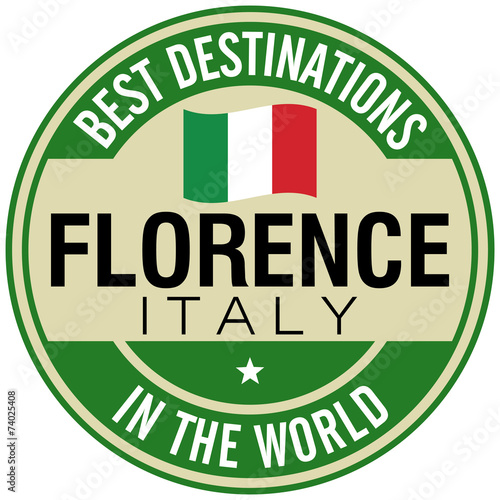 florence italy label