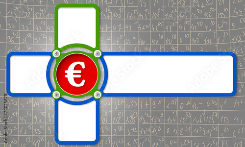 four frame for any text with euro symbol