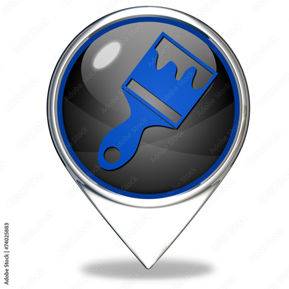 Paint pointer icon on white background Stock Illustration Adobe Stock