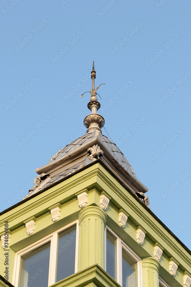 Roof details from classic building