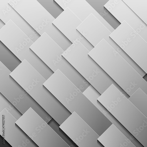 Abstract grey paper rectangle shapes background © Mikado