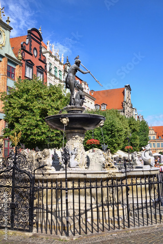 Cityscape of Gdansk with typical architecture in Poland