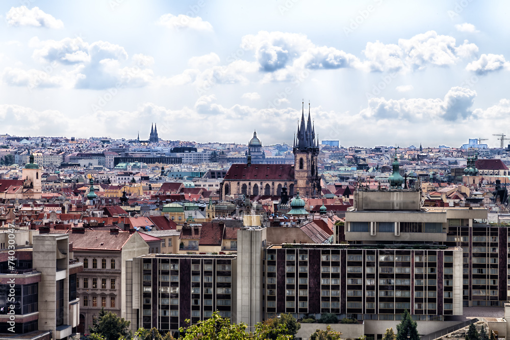 Prague: buildings and architecture details