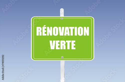 panneau rénovation verte