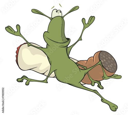 A cockroach and a cigarette cartoon