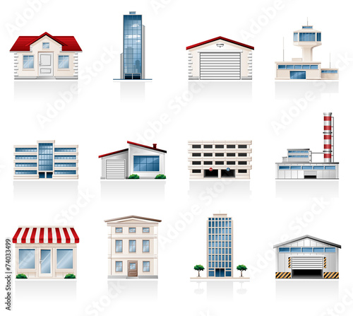 Buildings icons