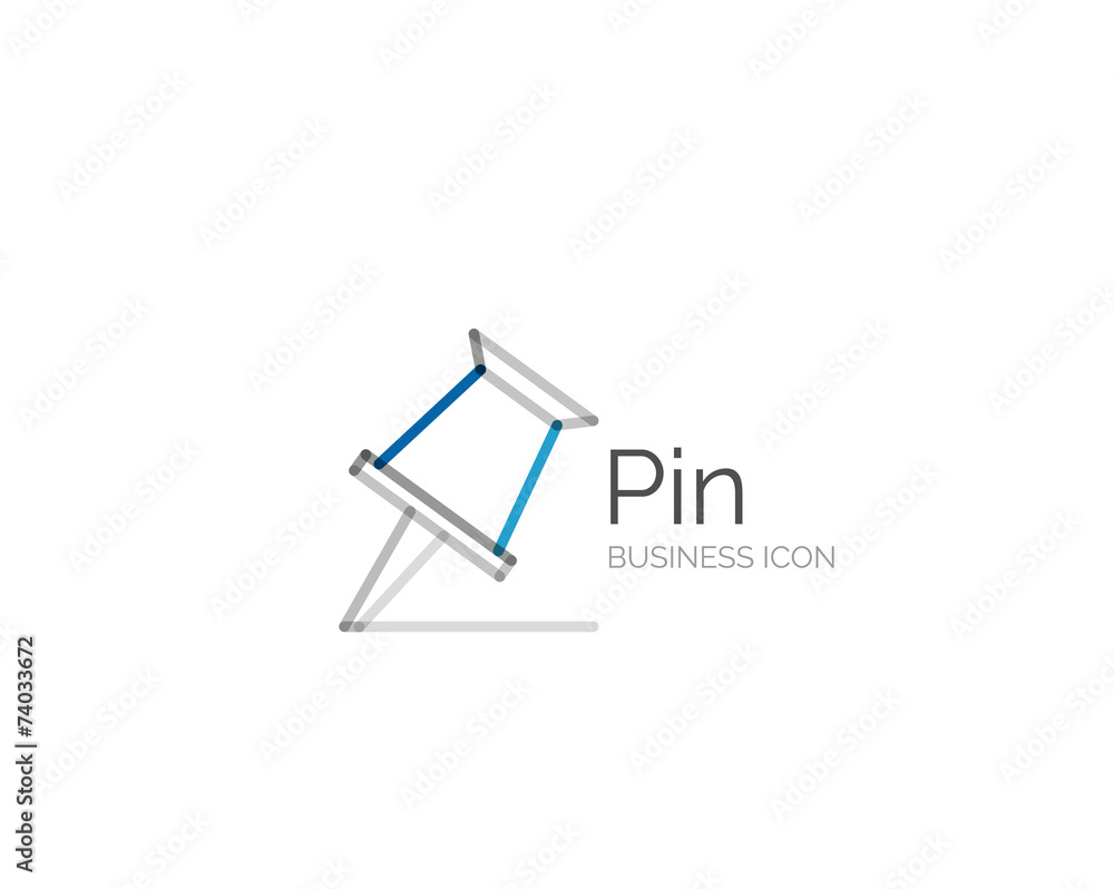 Line minimal design logo pin Line minimal design logo pin