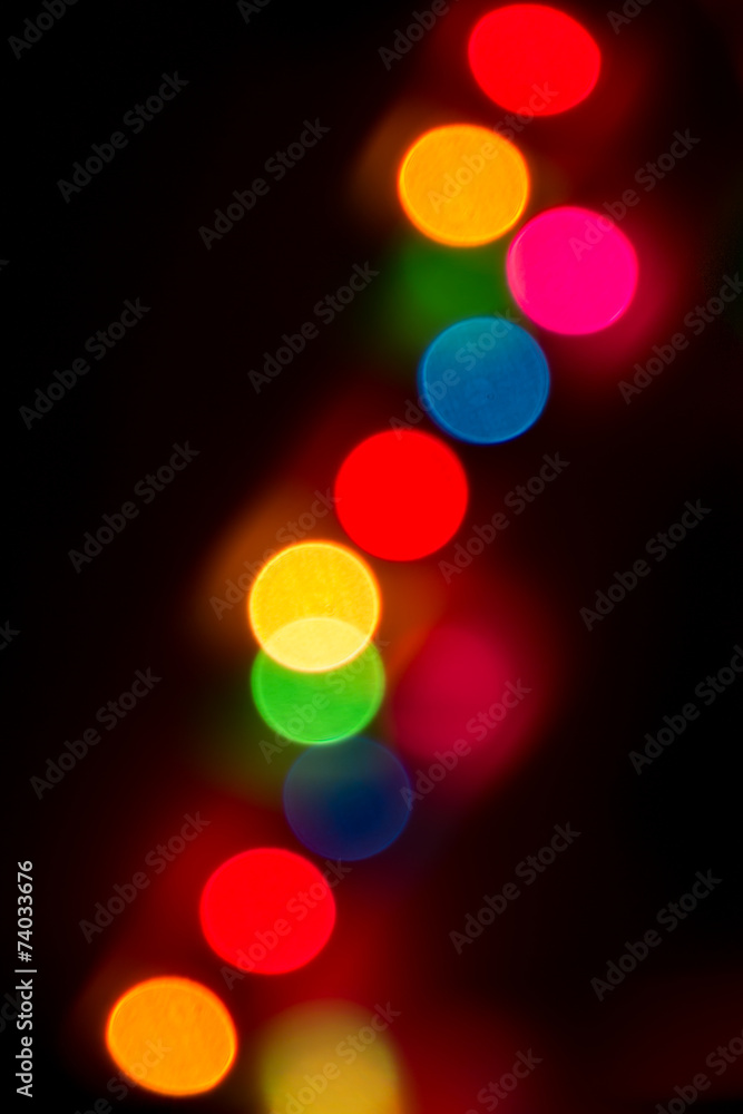Fototapeta premium Abstract Christmas lights