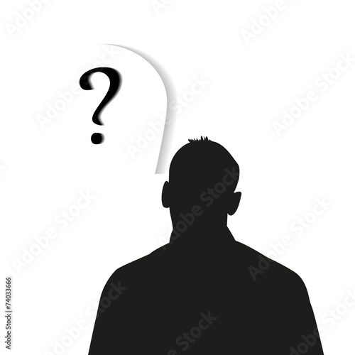 A man with a question mark(Человек со знаком вопроса)