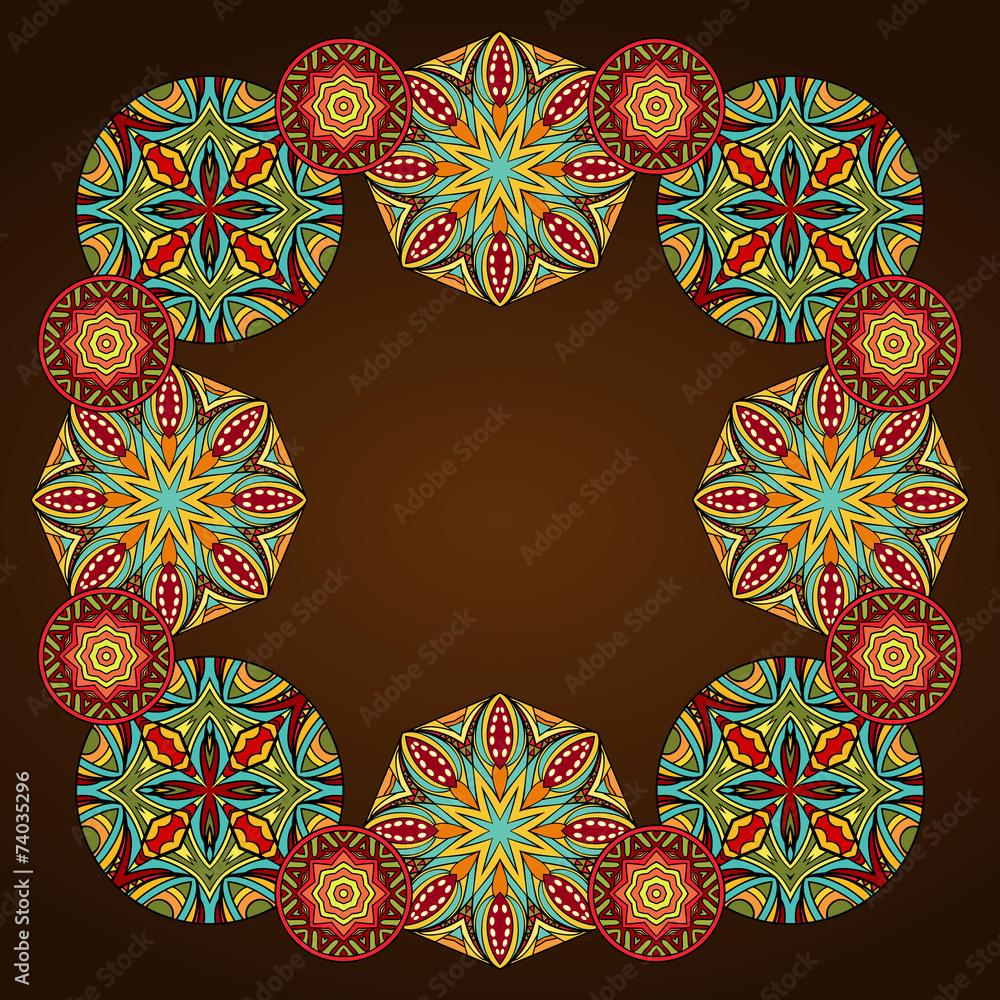 Ornamental Arabic Style Border Ornamental Arabic Style Border