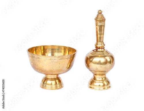 Buddhist's Grail isolated on white background