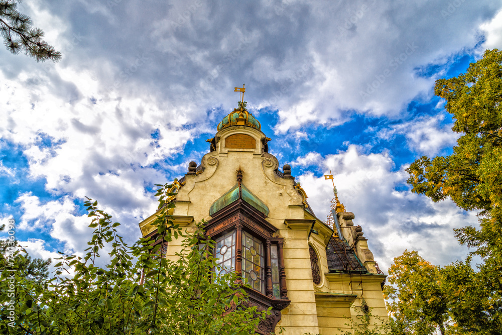 Fototapeta premium Prague: buildings and architecture details
