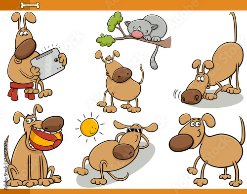 turtle character student cartoon set