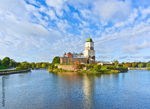 Vyborg Castle with Olaf's (st. Olav) Tower. Russia