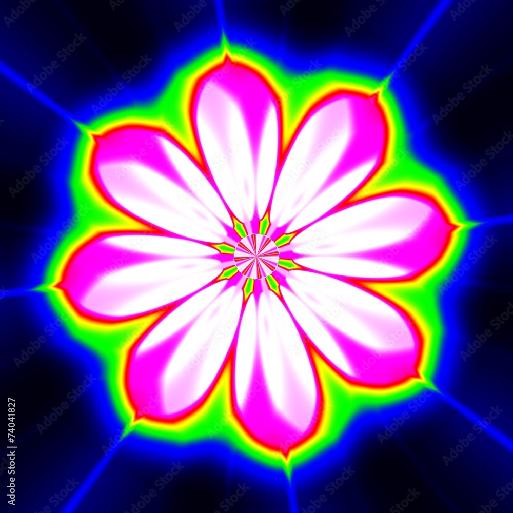 Naklejka premium Mandala ornament as flower blossom