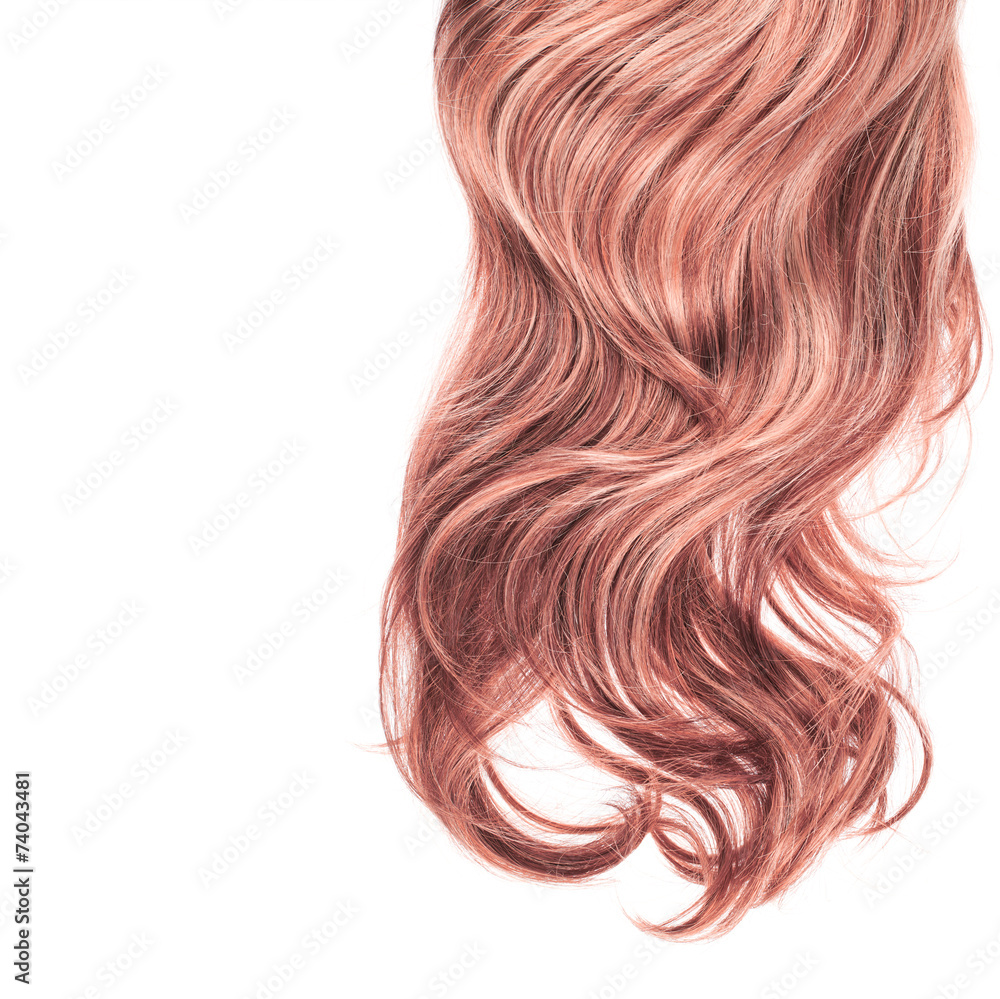 Hair fragment over the white Hair fragment over the white