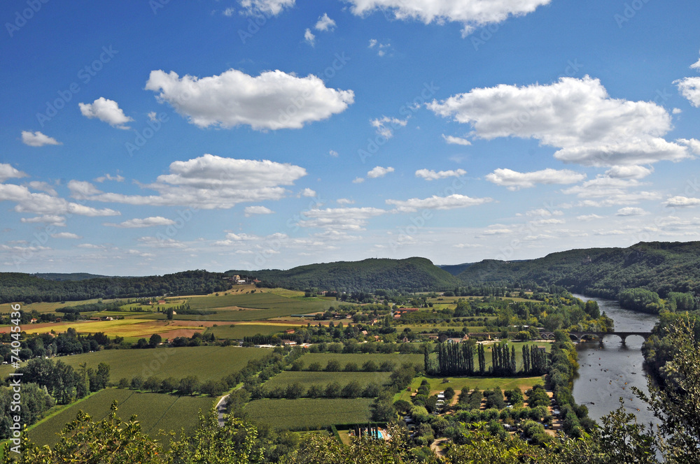 La valle della Dordogna a Beynac - Aquitania