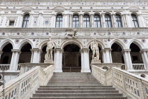 Giant's Stairway of the Doge's Palace, Venice. Italy