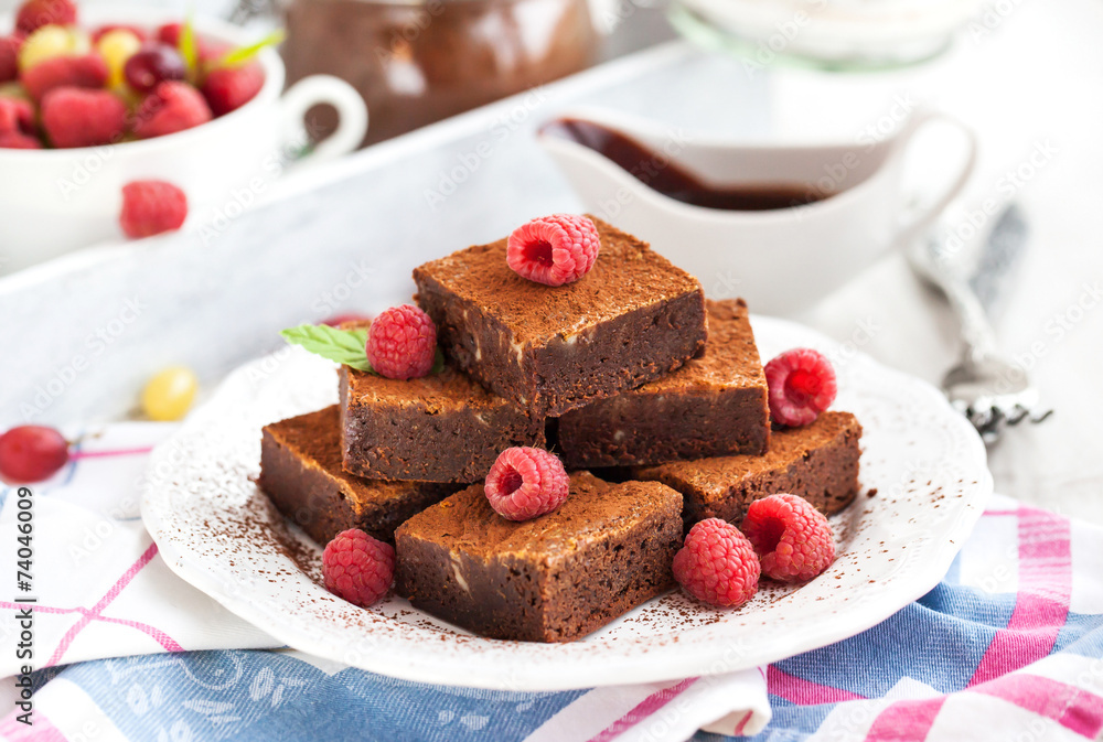 Homemade chocolate brownies Homemade chocolate brownies