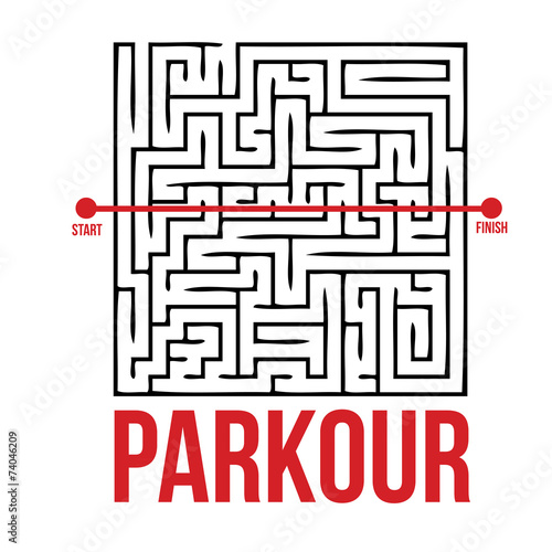 Maze of parkour