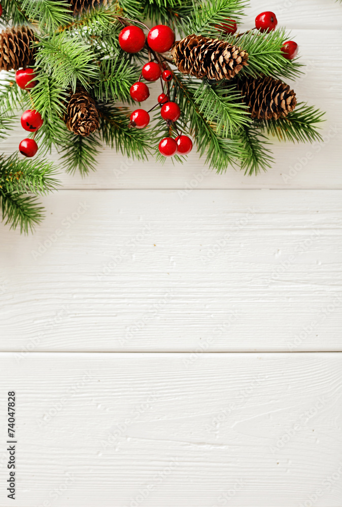 Fototapeta premium christmas frame background