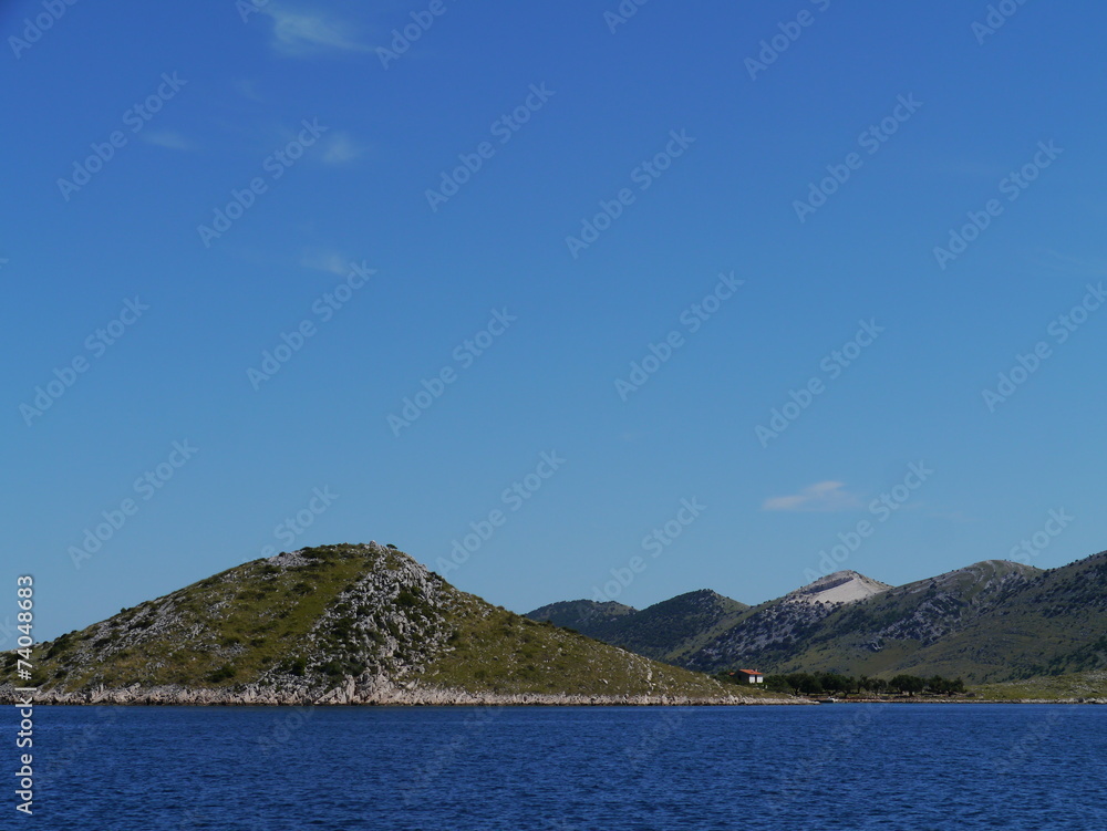 The Kornati islands in the Adriatic sea of Croatia