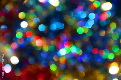 Colored blur defocused background with bokeh effect