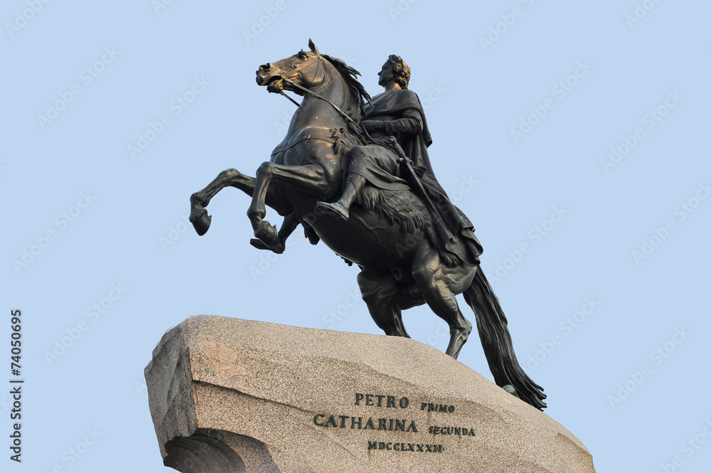 Monument of Russian emperor Peter the Great, known as The Bronze