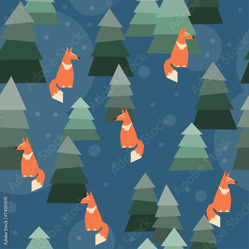 abstract seamless pattern background with funny cartoon ginger f