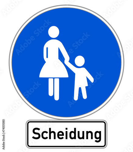 Scheidung Schild #141201-svg14