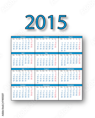Calendario 2015 - English