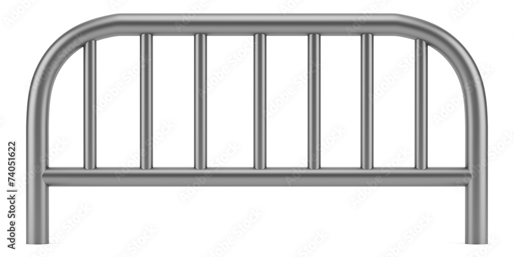 metallic sidewalk barrier isolated on white background metallic sidewalk barrier isolated on white background