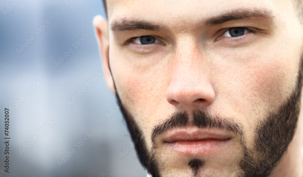 Close-up of businessman outdoor Close-up of businessman outdoor
