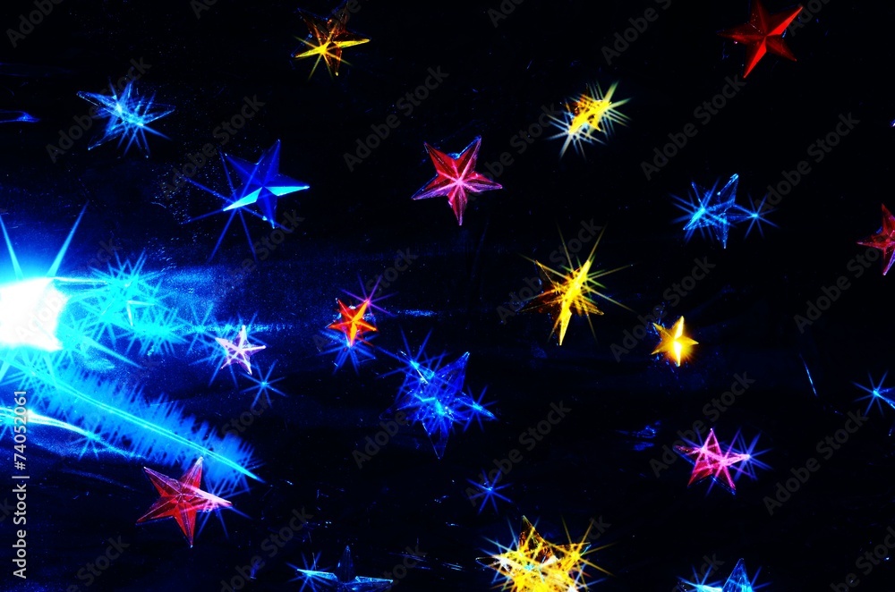 New Year Background. Stars Sky