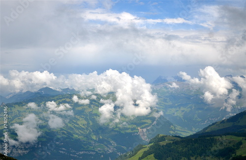 Aussicht vom Fronalpstock über das Muotathal