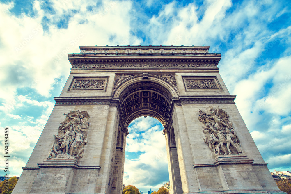 Obraz premium Arch of Triumph in Paris