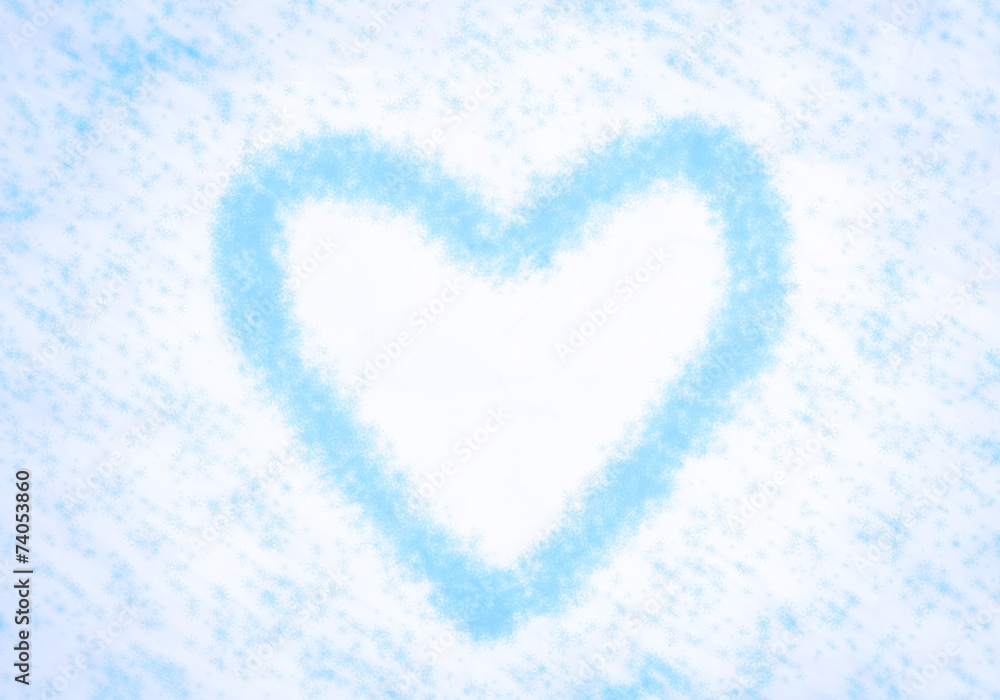 Snowflakes heart Snowflakes heart