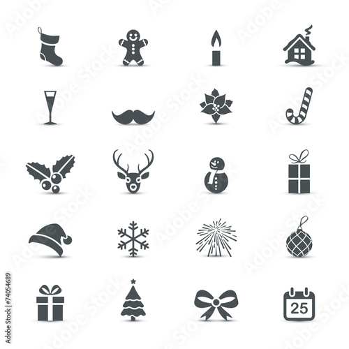 Holiday Icons set (Christmas and New Year)