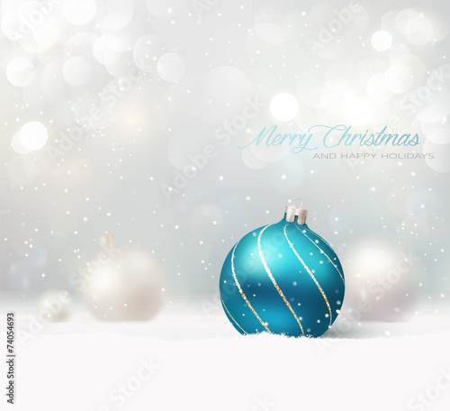 Elegant Christmas Background. Vector Illustration