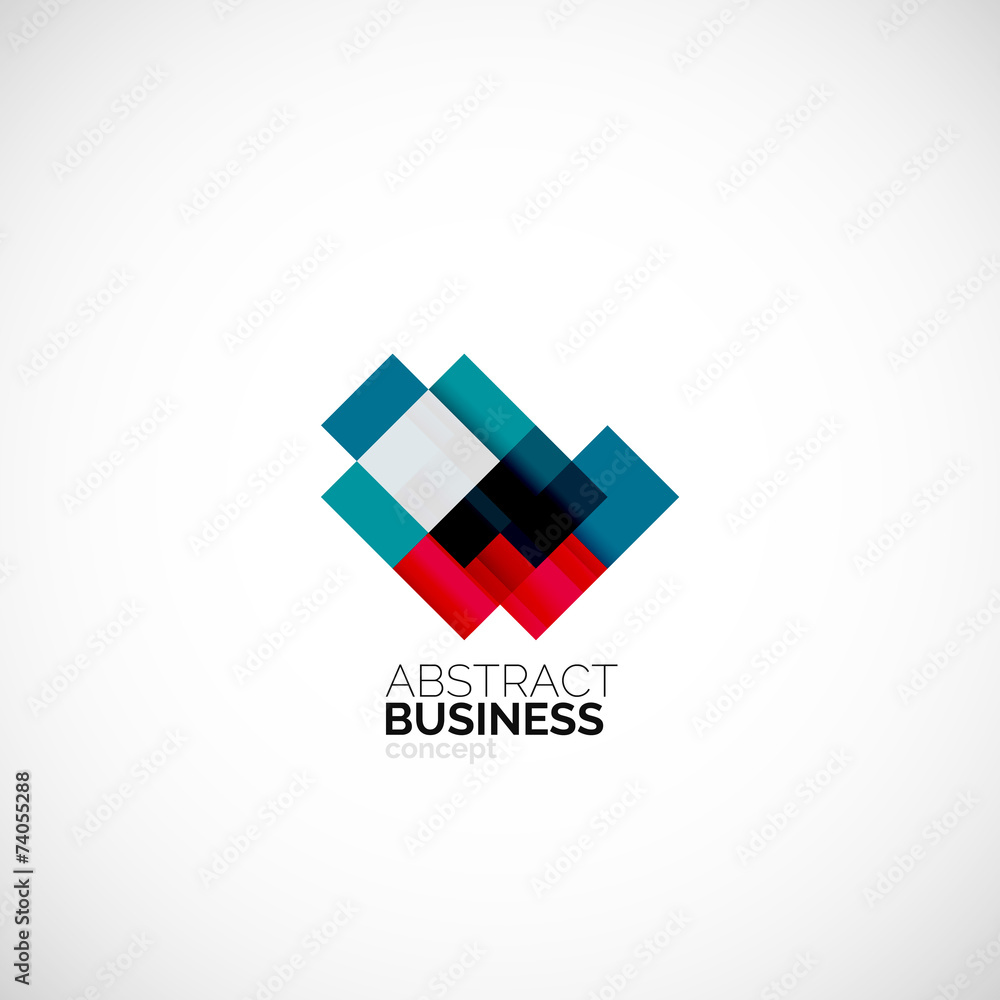 Square concept, company logo design element Square concept, company logo design element