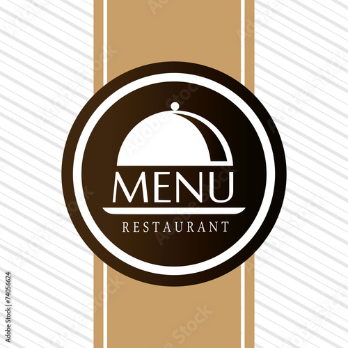 Restaurant design over white background vector illustration