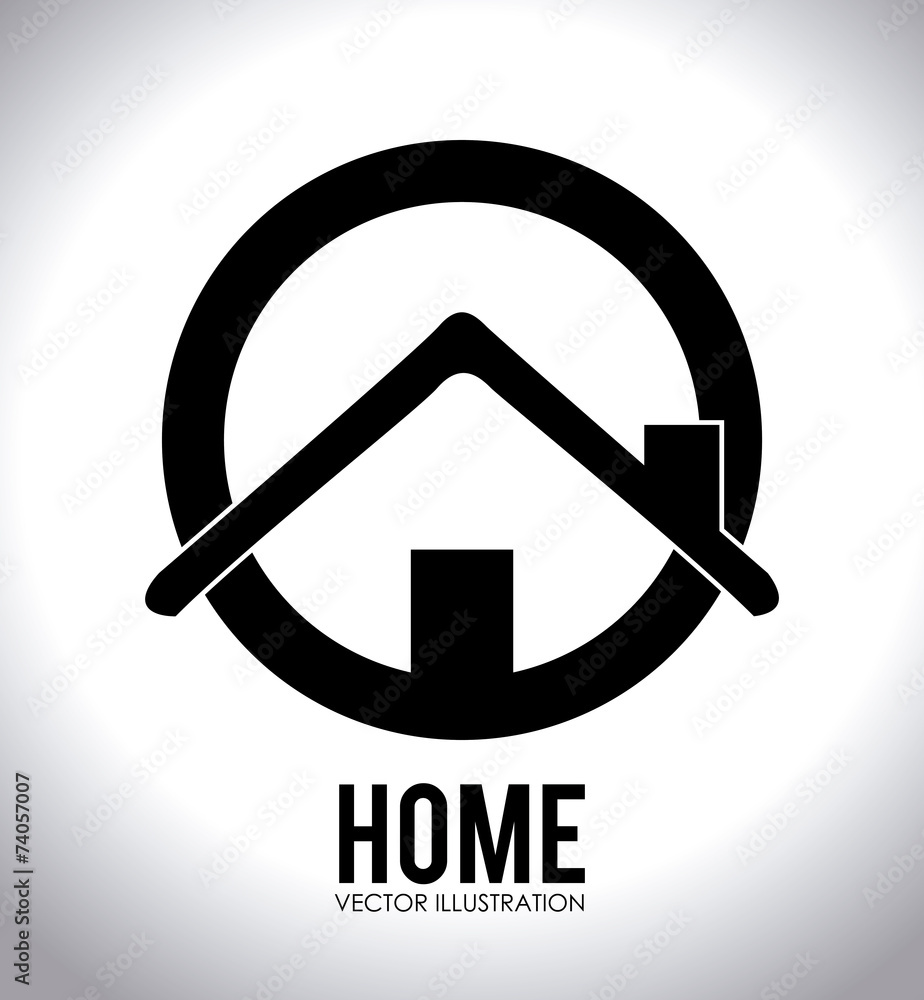 Home desgin over white background vector illustration Home desgin over white background vector illustration