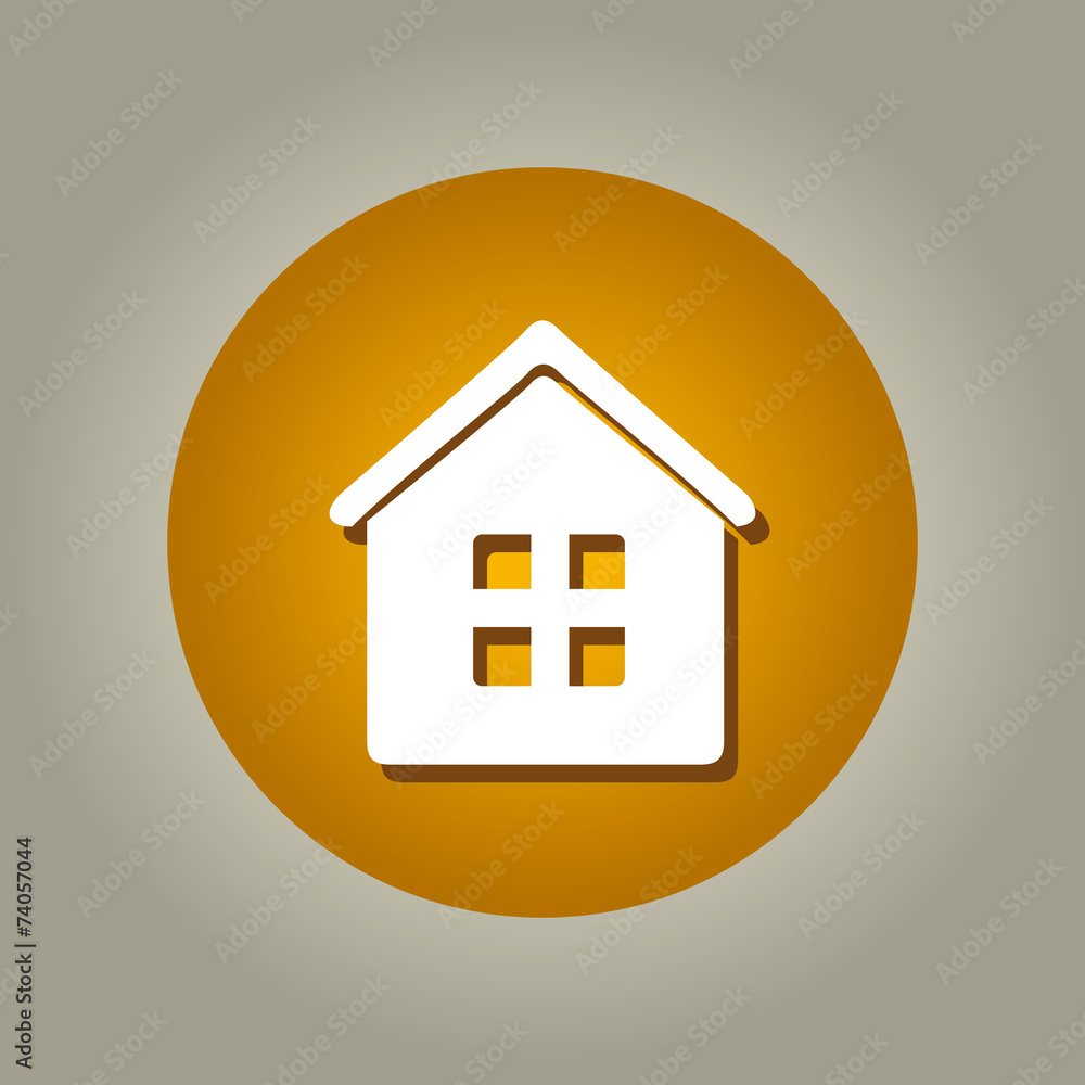 Home desgin over beige background vector illustration Home desgin over beige background vector illustration