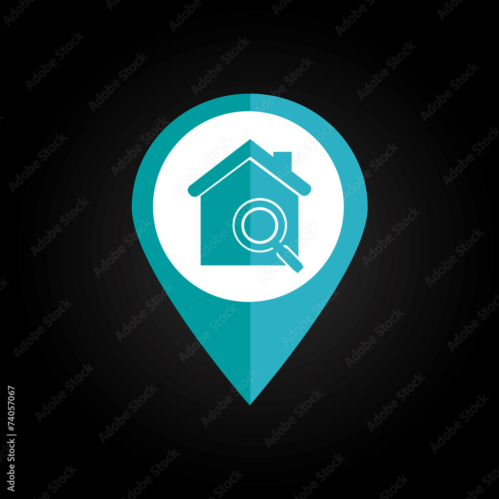 Home desgin over black background vector illustration Home desgin over black background vector illustration