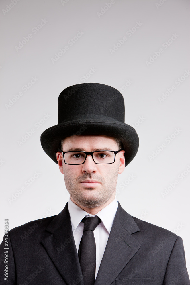 portrait of a lord with a top hat portrait of a lord with a top hat