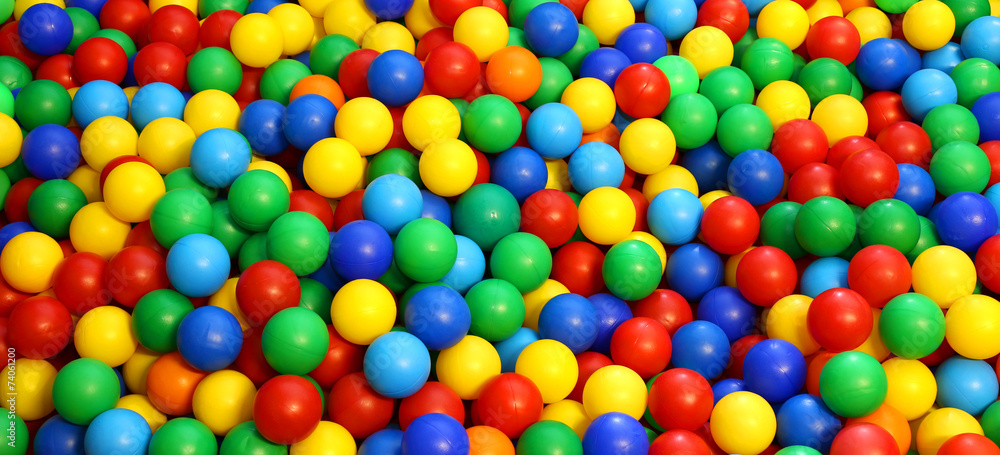 colored plastic ball in the game pool colored plastic ball in the game pool