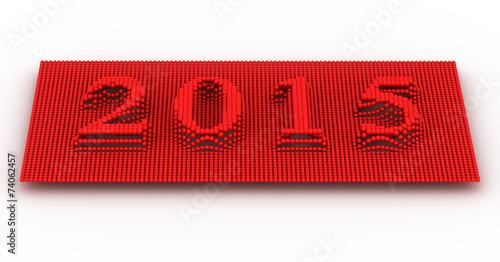 Represents the new year 2015