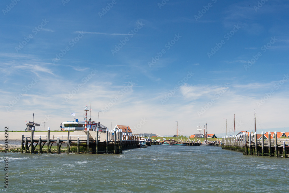 Small harbor Dutch island Texel Small harbor Dutch island Texel