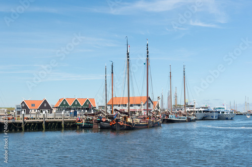 Small harbor Dutch island Texel